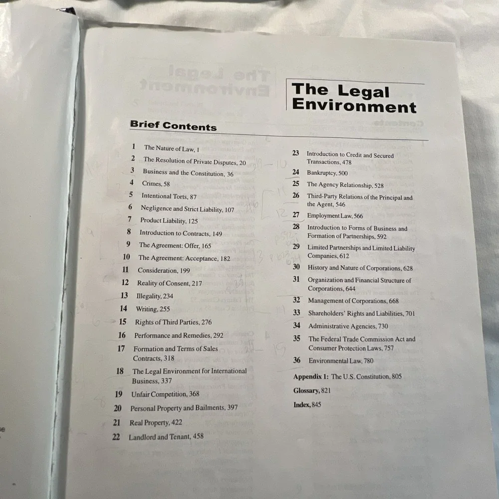The Legal Environment Of Risk Management And Insurance 1st Ed‎ 2000 CPCU 530 lot